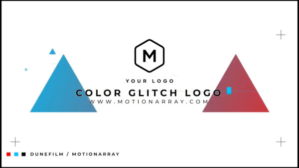 تصویر دانلود پروژه آماده پریمیر - لوگو Color Glitch Logo Intro
