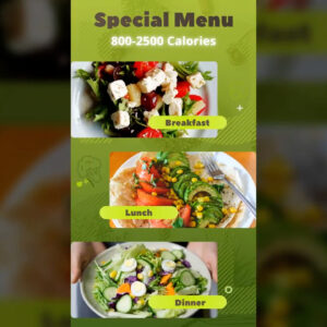تصویر دانلود پروژه آماده افترافکت - استوری اینستاگرام Healthy Food Delivery