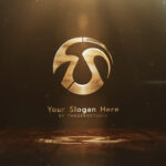 تصویر دانلود پروژه آماده افتر افکت - لوگو Golden Particles Logo V2