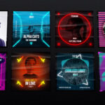 تصویر دانلود پروژه آماده افتر افکت - پست اینستاگرام Audio Visualizer Reactor Instagram