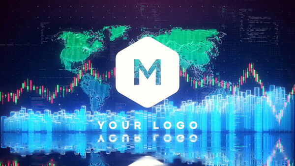 تصویر دانلود پروژه آماده افتر افکت - لوگو Stock Market Logo