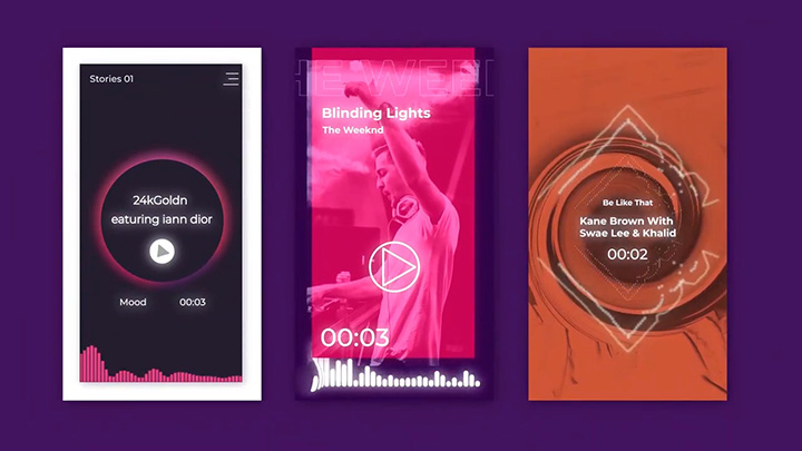 تصویر دانلود پروژه آماده افتر افکت - استوری اینستاگرام Visualizer Audio Stories Instagram