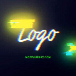 تصویر دانلود پروژه آماده افتر افکت - لوگو Colorful Glitch Logo