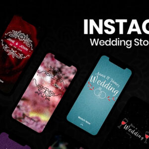 تصویر دانلود پروژه آماده افتر افکت - استوری اینستاگرام Instagram Stories - Wedding First Part