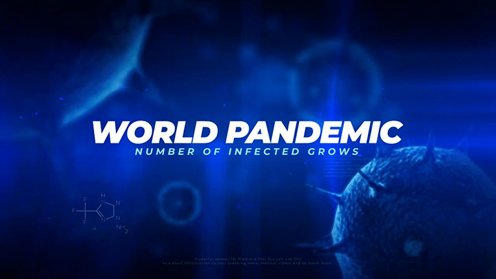 تصویر دانلود پروژه آماده پریمیر - اسلایدشو Virus Pandemic