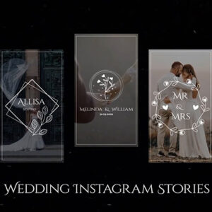 تصویر دانلود پروژه آماده افتر افکت - استوری اینستاگرام Wedding Instagram Stories V.2