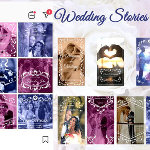 تصویر دانلود پروژه آماده افتر افکت - استوری و پست اینستاگرام Wedding Stories And Posts