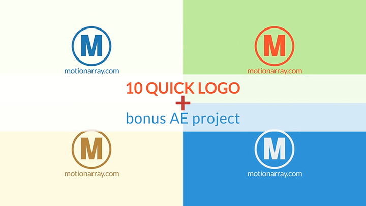 تصویر دانلود پروژه آماده پریمیر - لوگو ۱۰Quick Logos