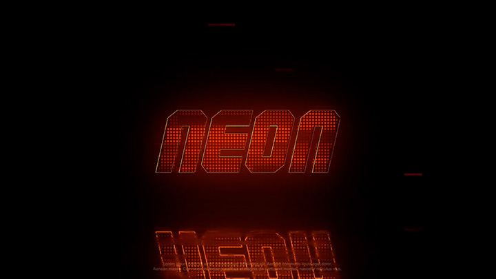 تصویر دانلود پروژه آماده پریمیر - لوگو Neon Glitch Logo