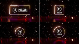 دانلود پروژه آماده افتر افکت – لوگو Neon Logos Pack