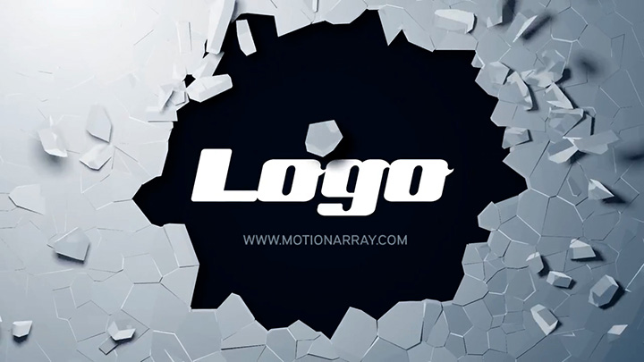 تصویر دانلود پروژه آماده پریمیر - لوگو Wall Breaking Logo