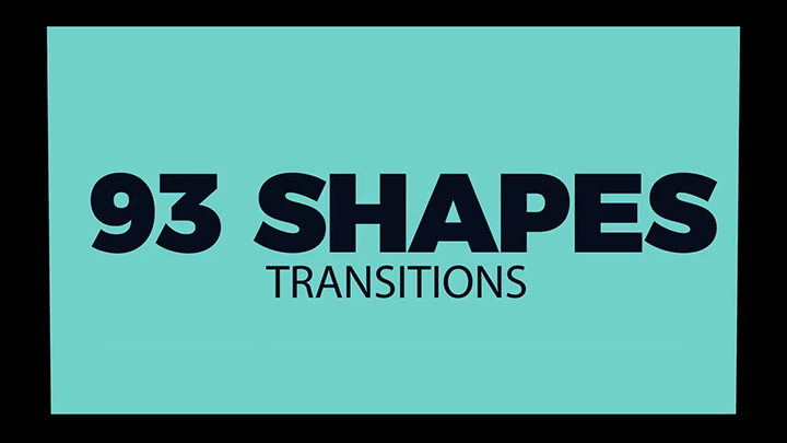 تصویر دانلود پروژه آماده افتر افکت - ترانزیشن ۹۳Shape Transitions