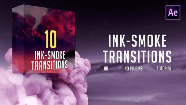 تصویر دانلود پروژه آماده افتر افکت - ترانزیشن Ink-Smoke Transitions.