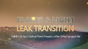 دانلود پروژه آماده افتر افکت – ترنزیشن Light leaks and Optical Flares Pack