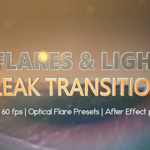 تصویر دانلود پروژه آماده افتر افکت - ترنزیشن Light leaks and Optical Flares Pack