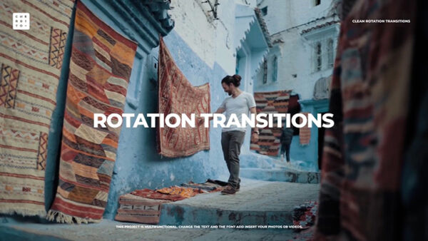 تصویر دانلود پروژه آماده افتر افکت - ترانزیشن Rotation Transitions