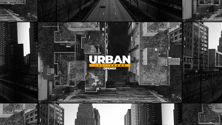 تصویر دانلود پروژه آماده پریمیر - اسلایدشو Urban Multiframe Opener