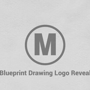 تصویر دانلود پروژه آماده پریمیر - لوگو Blueprint Drawing Logo Reveal