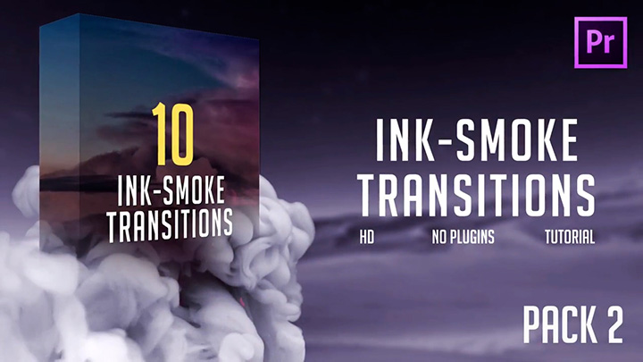 تصویر دانلود پروژه آماده پریمیر - ترانزیشن Ink-Smoke Transitions (Pack 2)