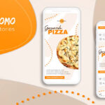 تصویر دانلود پروژه آماده پریمیر - استوری اینستاگرام Pizza Stories & Posts