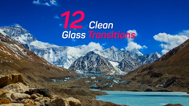 تصویر دانلود پروژه آماده پریمیر - ترانزیشن Clean Glass Transitions